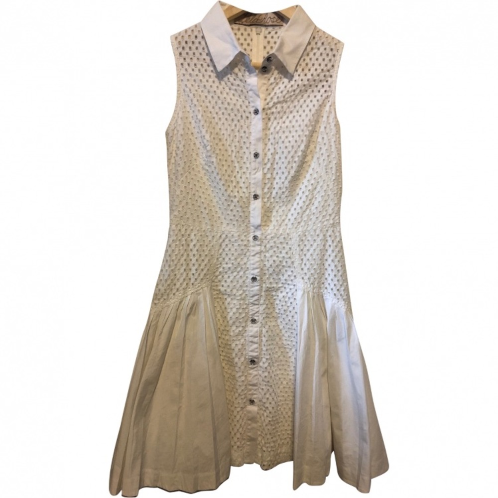 Lela Rose WHITE Mid-length Dress
